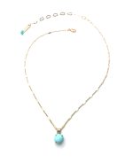 Mariana Necklace Pendant Adorable Round Howlite Chinese Turquoise My Treasures Coll. - Image 2