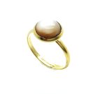 Mariana Ring Charming Round Pink Shell Mineral My Treasures Coll. - Image 3