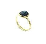 Mariana Ring Exquisite Round Snowflake Obsidian Mineral My Treasures Coll. - Image 3