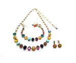 Mariana Jewelry Set Bundle Earrings Studs Necklace & Bracelet Masai Africa Coll.
