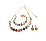 Mariana Jewelry Set Bundle Earrings Studs Necklace & Bracelet Masai Africa Coll. - Image 3