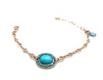 Bracelet By Mariana Woman Lovely Turquoise Mineral and Aquamarine Swarovski Crystals - Image 3