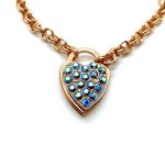 Mariana Bracelet Heart Locket Glitzy Aurora Boreale Austrian Crystal My Treasures Coll. - Image 2