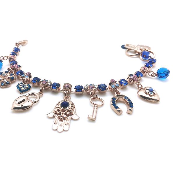 Mariana Bracelet Symbolic Blues Swarovski Crystals Kiss From A Rose Songbook Coll.