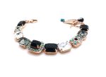 Mariana Bracelet Elegant Turq Mineral, Black & Clear Swarovski Crystals Africa Coll.