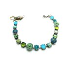Mariana Bracelet Turq Mineral, Greens & Blues Swarovski Crystals Cocktail Hour Coll. - Image 3