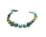 Mariana Bracelet Turq Mineral, Greens & Blues Swarovski Crystals Cocktail Hour Coll. - Image 2