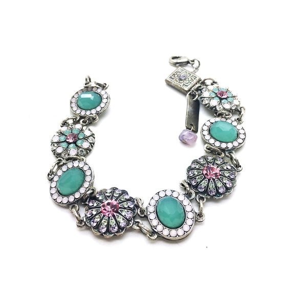 Mariana Bracelet Gorgeous Pacific Opal & Clear Swarovski Crystals Cocktail Hour Coll.