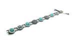 Mariana Bracelet Gorgeous Pacific Opal & Clear Swarovski Crystals Cocktail Hour Coll. - Image 3