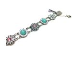Mariana Bracelet Gorgeous Pacific Opal & Clear Swarovski Crystals Cocktail Hour Coll. - Image 2