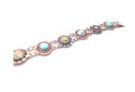 Mariana Bracelet Timeless Treasure Turq Mineral & Multi Color Swarovski Crystals Africa Coll.