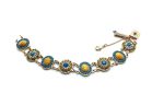 Mariana Bracelet Classy Jasper Mineral & Blues Swarovski Crystals East Meets West Coll.