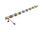Mariana Bracelet Classy Jasper Mineral & Blues Swarovski Crystals East Meets West Coll. - Image 2