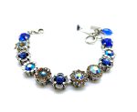 Bracelet By Mariana Woman Stylish Sapphire and Smoked Topaz Swarovski Crystals - Image 3