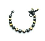 Mariana Bracelet Exquisite Aurum & Drk Grey Pearl Austrian Crystals My Treasures Coll. - Image 3