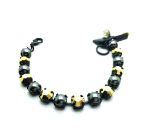 Mariana Bracelet Exquisite Aurum & Drk Grey Pearl Austrian Crystals My Treasures Coll.