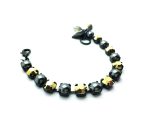 Mariana Bracelet Exquisite Aurum & Drk Grey Pearl Austrian Crystals My Treasures Coll. - Image 2