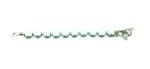 Bracelet By Mariana Woman Round Beaded Light Green Opal Swarovski Crystals - Image 2