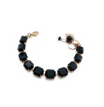 Bracelet By Mariana Woman Emerald Shape Classy Jet Black Swarovski Crystals - Image 3