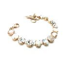 Mariana Bracelet Stunning Lt Peach, Clear & Whites Swarovski Crystals Kalahari Africa Coll. - Image 3