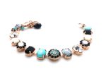 Mariana Bracelet Charming Turq, Shell Minerals & Black Swarovski Crystals Africa Coll. - Image 3