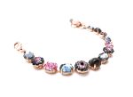 Mariana Bracelet Gorgeous Snowflake Obsidian Mineral & Swarovski Crystals Africa Coll. - Image 2