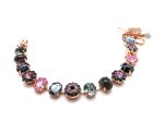 Mariana Bracelet Gorgeous Snowflake Obsidian Mineral & Swarovski Crystals Africa Coll.