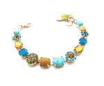 Bracelet By Mariana Woman Jasper and Turquoise Minerals and Opal Swarovski Crystals-RG - Image 3