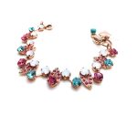 Mariana Bracelet Gorgeous Pinks & Blues Swarovski Crystals Margarita Cocktail Hour Coll.