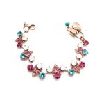 Mariana Bracelet Gorgeous Pinks & Blues Swarovski Crystals Margarita Cocktail Hour Coll. - Image 2