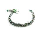 Mariana Bracelet Chain Peridot & Lt Turq Swarovski Crystals Caprioska Cocktail Hour Coll. - Image 2