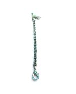 Mariana Bracelet Chain Peridot & Lt Turq Swarovski Crystals Caprioska Cocktail Hour Coll. - Image 3
