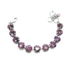 Mariana Bracelet Precious Light Amethyst Swarovski Crystals My Treasures Coll.