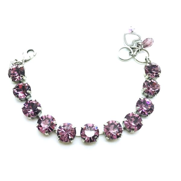 Mariana Bracelet Precious Light Amethyst Swarovski Crystals My Treasures Coll.