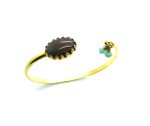 Mariana Bracelet Sleek Bangle Jasper Mineral & Opal Swarovski Crystal My Treasures Coll. - Image 2