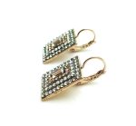 Mariana Earrings Glitzy Moonlight & Amber Austrian Crystals Songbook Coll. - Image 3