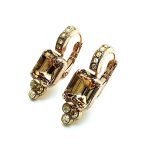 Earrings By Mariana Woman Classy Golden Shadow Swarovski Crystals