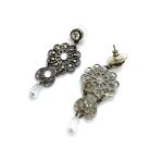 Mariana Earrings Chandelier Boho Clear & AB Swarovski Crystals Sweet Summer Coll. - Image 3