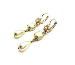 Mariana Earrings Dangling Pearl Mineral My Treasures Coll. - Image 2