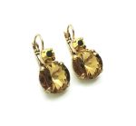 Earrings By Mariana Woman Adorable Colorado Topaz and Dorado Swarovski Crystals - Image 3