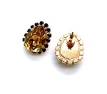 Mariana Earrings Luxurius Golden Shadow & Jet Swarovski Crystals My Treasures Coll. - Image 3