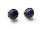 Mariana Earrings Dainty Round Amethyst Mineral My Treasures Coll. - Image 2
