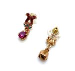 Mariana Earrings Lovely Tulip Multi Color Swarovski Crystals Daphne East Meets West Coll. - Image 3