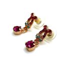 Mariana Earrings Lovely Tulip Multi Color Swarovski Crystals Daphne East Meets West Coll. - Image 2