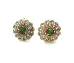 Mariana Earrings Adorable Opal, Lt Rose & Green Austrian Crystals My Treasures Coll. - Image 3