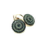 Mariana Earrings Elegant Morion & Silver Night Swarovski Crystals My Treasures Coll. - Image 3