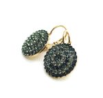 Mariana Earrings Elegant Morion & Silver Night Swarovski Crystals My Treasures Coll. - Image 2