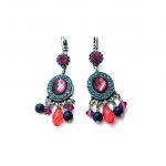 Mariana Earrings Chandelier Multi Color Austrian Crystals Sorbet Sweet Summer Coll.