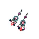 Mariana Earrings Chandelier Multi Color Austrian Crystals Sorbet Sweet Summer Coll. - Image 3