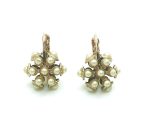 Mariana Earrings Precious Flower Shaped Pearl Mineral My Treasures Coll. - Image 2